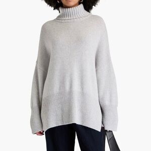 Autumn Cashmere Gray Turtleneck Sweater